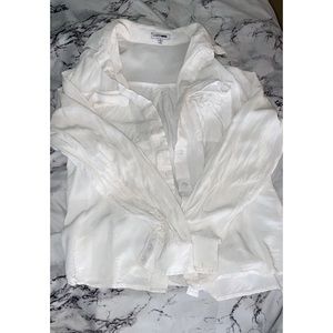 FASHIONNOVA white collard tee